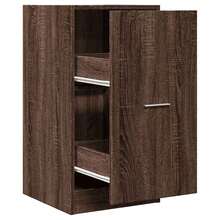 vidaXL Armoire apothicaire chêne marron 40x41x77,5cm ingénierie du bois - Tabac - Voir 2