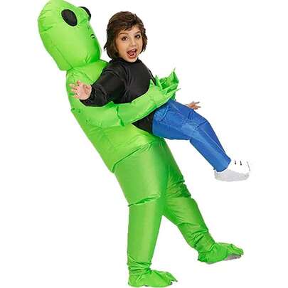 Inflatable Halloween Alien Costume – Blow Up Digital Printed Cosplay Outfit