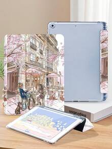 Kingsung Ốp bảo vệ máy tính bảng họa tiết quán cà phê hoa anh đào, phù hợp với Kindle 9.7/10.2/10.5/10.9/12.9/Pro 11 (thế hệ thứ 10), Kindle Paperwhite (thế hệ thứ 12, model 2024), Kindle (thế hệ thứ 11, model 2022), thiết kế chống rơi, chân đế thông minh/chức năng tự động bật/tắt màn hình. - Nhiều màu - Xem 4