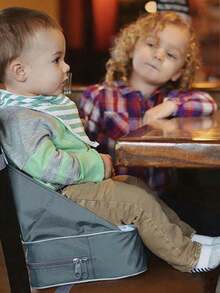 1个婴儿便携式增高座椅垫，加高垫适用于喂食椅、旅行、餐厅 - 无需安装，耐用喂食座椅，送给宝宝的完美礼物！