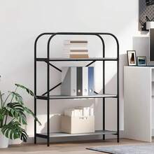 vidaXL Étagère Gris Sonoma 80 x 30 x 109 cm Bois d'ingénierie - Gris - Voir 1