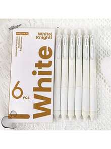 6 paquetes de bolígrafos de escritura suave Black Warrior - Bolígrafos de plástico de punta fina de 0.5 mm para la escuela, la oficina y tareas diarias - Negro - Ver 3