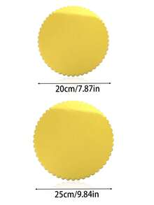 1 pieza/5 piezas/10 piezas Bases redondas para tartas, Bases redondas doradas para tartas, Bases de papel para tartas de 8/10 pulgadas, Bases para tartas DIY, Exhibición de postres y manualidades, Bases de cartón circulares, Bandejas de embalaje para hornear, Base dorada para tartas de cumpleaños y pasteles - Multicolor - Ver 10