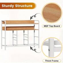 Dresser For Bedroom With 7 Storage Drawers, Fabric Dressers Chests Of Drawers With Sturdy Steel Frame And Wooden Top