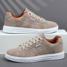 2025新款男士运动鞋 男士时尚帅气休闲鞋 系带男鞋 滑板鞋 男士运动鞋 个性街头男鞋 - 卡其色 - 查看 5