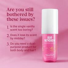 RIO SUNDAYS 100ml Sweet Vanilla Hair & Body Mist | Non-Sticky Moisturizing Long-Lasting Scent | Date Night & Gift Essential For Women - Multi Scents - View 3