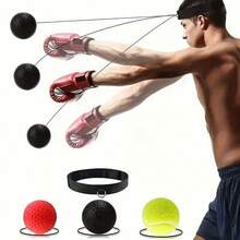 Head-Mounted Boxing Reflex Ball, Suitable For Boxing Reflex And Speed Training - Black - View 2