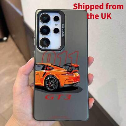 G-GT3 Luxury Stylish Car Sports Phone Case Compatible With For Samsung S25 S24 S23 S22 S21 S20 FE Ultra Plus 4G 5G Matte Colored Hard Shell Protective Cover, Ph Car Part, Case Auto, Carcasa, Phone Cases, Phone Cover