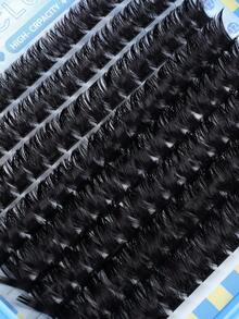 CMAYOME 640/592/576 Pieces D Fluffy Eyelash Set, Thickening Eyelash Extension Set, 3D Independent Eyelash Set, Artificial Sable Eyelash Set. Eyelash Curling Diameter: 10MM/11MM/12MM/13MM/14MM/15MM/16MM. Eyelash Extension Drama Eyelash Extension Set, Includes Lower Eyelashes. - Baby Blue - View 11