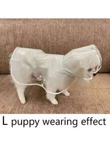 1 pièce Imperméable transparent pour chien - Matériau EVA couvrant tout le corps avec capuche (Il est recommandé d'acheter une taille au-dessus; veuillez mesurer la taille de votre animal de compagnie avant l'achat pour assurer un ajustement confortable) - Multicolore - Voir 4