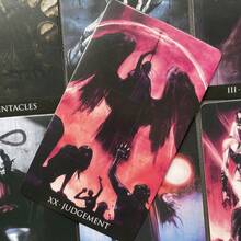 梦魇塔罗牌套装 - 78张牌，用于占卜、完美的棋盘游戏和节日礼物 - 彩色 - 查看 2