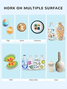 Set de 240/192/120/72/60/48/36/24/12 colores de rotuladores acrílicos, set de pintura con rotuladores, rotuladores para grafiti dibujado a mano, rotuladores para manualidades de grafiti DIY, adecuados para metal, madera, cerámica, huevos de Navidad, etc. - conjunto de marcadores - Ver 10