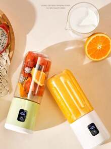 Stylish Personal Blender Cup - 1500mAh USB Rechargeable, Portable For Daily Use At Home, Office & On-The-Go - Multicolor - View 8