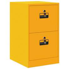 vidaXL Armario  amarillo mostaza 44 x 50 x 106,5 cm - Mostaza Amarilla - Ver 2
