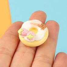 30pcs Mixed Glossy Cream Donut DIY Cream Gel Phone Case, Hair Clip, Phone Charm, Pendant Accessories - Cream Donuts - View 5