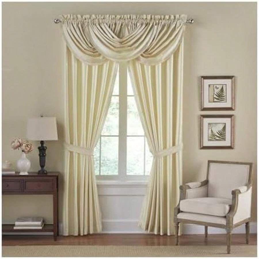 Home Fashions 026865721874 habitación Autocaravanas y eficiente de la energía Lined Rod Bolsillo Ventana Cortina Drape Pleated Regal Solid Panel, , 1, 1(132.1An x 241.3Al cm (1 Paneles) Marfil) - Multicolor - Ver 1