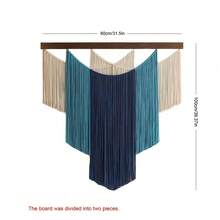 1件套流苏编织壁挂，波西米亚风格装饰挂毯，手工木板编织墙饰，背景墙，床头板装饰 - 如圖 - 查看 19