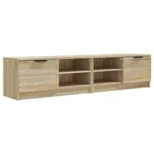 vidaXL Muebles para TV 2 piezas madera sonoma 80x35x36,5 cm madera de ingeniería - Marrón - Ver 2