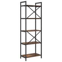 vidaXL Étagère Chêne fumé 56 x 34 x 171 cm Bois d'ingénierie - Tabac - Voir 7
