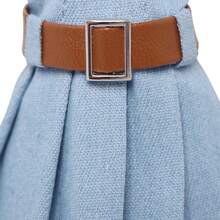 30cm Doll Clothes 4-Piece Set, Including Dress, Sweater, JK Skirt, Denim Skirt, Fitted Long Skirt, Fur Coat, Hat, Shoes, Necklace, Bracelet Set, Princess Toy Birthday/Holiday Gift (Doll Not Included) - Multicolor - View 9