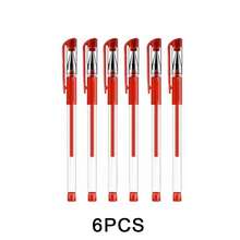 6-15pcs/Set European Standard Neutral Carbon Office Signature Pens, 0.5mm Bullet Tip, Red, Blue, Black, Student Stationery, Back To School Season - Multicolor - View 10