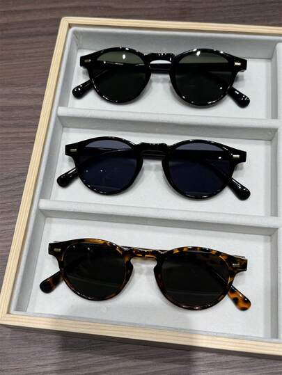 3 par klassiska runda bågar för män och kvinnor, lämpliga för daglig användning, avslappnad, retrostil, perfekta för semester, utflykter, matchande outfits, sommarstrandsemestrar, utomhusaktiviteter och resepresenter.