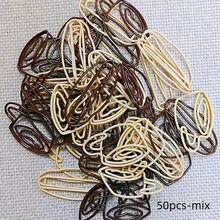 25个咖啡豆造型金属回形针 - 米色/棕色，坚固耐用，非常适合办公室/家庭收纳，可爱俏皮的桌面配件，咖啡爱好者的理想之选，实用文具，适用于计划本/笔记本，是送给咖啡爱好者和收藏家的完美礼物。