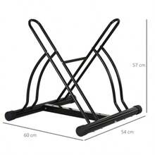 Bicycle Repair Stand, Stable Metal Construction, Black, 60x54x57 Cm, Practical Accessory