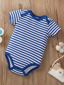 Set Of 5 Triangular Baby Rompers, Made Of Cotton With A Nautical Anchor Print, Soft And Comfortable, Ideal For Outdoor Use And Everyday Wear At Home. - Azul - Ver 7