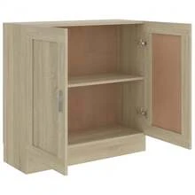 vidaXL Bibliothèque Chêne sonoma 82,5x30,5x80 cm Legno d'ingegneria - Castano - Visualizzare 5