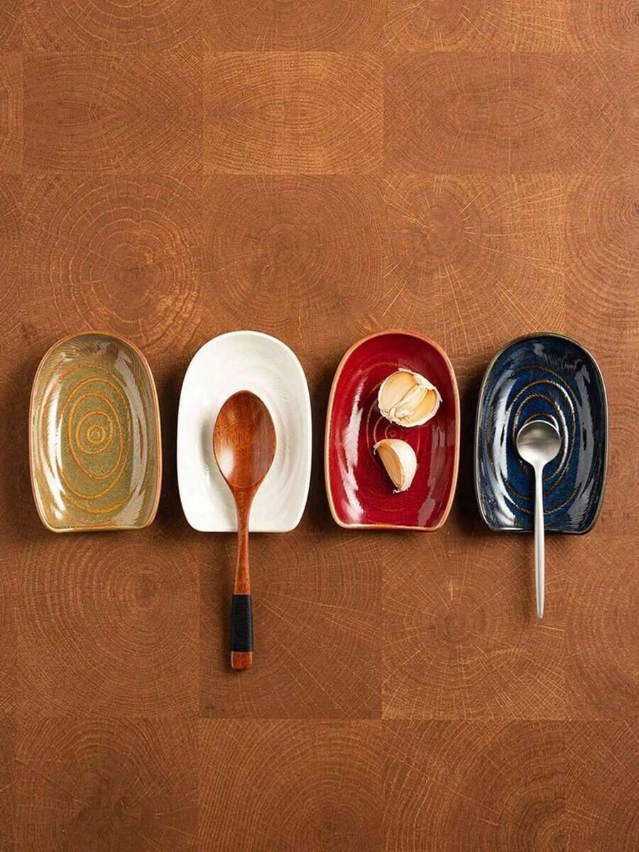 1PC Ceramic Cutlery Holder,Vintage Kitchen Utensil Holder,Kitchen Utensils Such As Spoons, Spoons, Pliers, Spatulas, Kitchen Utensils, Kitchen Accessories, Household Kitchen Supplies, Etc - 彩色 - 查看 1
