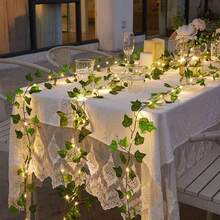 1/2/3/4/5/6 chiếc Dây leo giả lá mây, dây thường xuân xanh, kim ngân leo, nho, lá khoai lang và dây leo thường xanh thích hợp để trang trí tường phòng ngủ trong các dịp lễ hội, trang trí bàn tiệc cưới, chiếu sáng sân vườn, trang trí nhà cửa, quà tặng, sinh nhật, lễ tốt nghiệp, v.v. - Nhiều màu - Xem 9