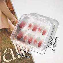 Nail Tip Storage Box, Nail Sticker Storage Box, Nail Sticker Packaging, Nail Decoration Storage, Jewelry Storage, Cosmetics Storage, Manicure Tool Storage, DIY Jewelry Storage, Plastic Storage Box, Transparent Plastic Desktop Storage Box, Small Rectangular Storage Box For Home - Clear - View 10