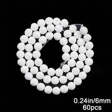 60pcs Colorful 6mm Volcanic Stone Beads, Suitable For DIY Jewelry Making, Bracelets, Necklaces, Home Decor Crafts, Handmade Accessories - DIY - View 13