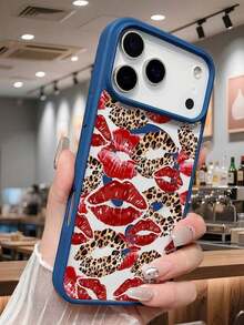 Leopard Print Red Lip Pattern Protective Magnetic Phone Cover Fashion Forward Statement Y2K Aesthetic Wild Style Daily Accessory Compatible With Iphone 17 Pro Max 17pro 17Air 17 16 15 14 13 12 11 X XS XSMAX Plus Pro ProMax S25Ultra S25 S24 S23FE S22 Plus FE Case - 1 cái - Xem 11
