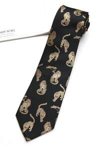 1 chiếc cà vạt họa tiết hổ dệt jacquard, thích hợp cho trang phục thường ngày, đường phố, dự tiệc, làm quà tặng, cá nhân hóa. - Nhiều màu - Xem 6