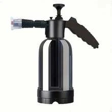 1pc Black High Capacity Car Wash Foam Sprayer, 2L Adjustable Nozzle, Multi-Purpose Plastic Spray Bottle For Car Detailing, Garden Watering, Home Cleaning, 1pc Handheld Car Wash Spray Bottle
