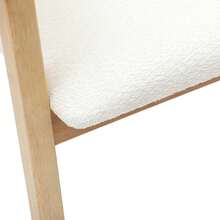 vidaXL Sedie da sala da pranzo 2 pz Naturali 54 x 57 x 73 cm - Bianco - Visualizzare 10