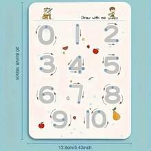 36页可重复使用练习本 - 4支笔+橡皮擦，可擦贴纸，适合儿童绘画和练字，新年和圣诞节礼物（配件款式和颜色随机） - 彩色 - 查看 6