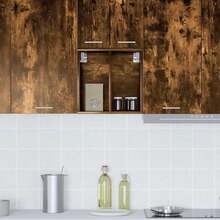 vidaXL Armadio sospeso con contenitore Chêne fumé 40 x 29,5 x 40 cm - Castano - Visualizzare 4