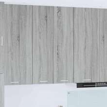 vidaXL Armario suspendido con almacenamiento gris Sonoma 60 x 31 x 100 cm - Gris - Ver 1