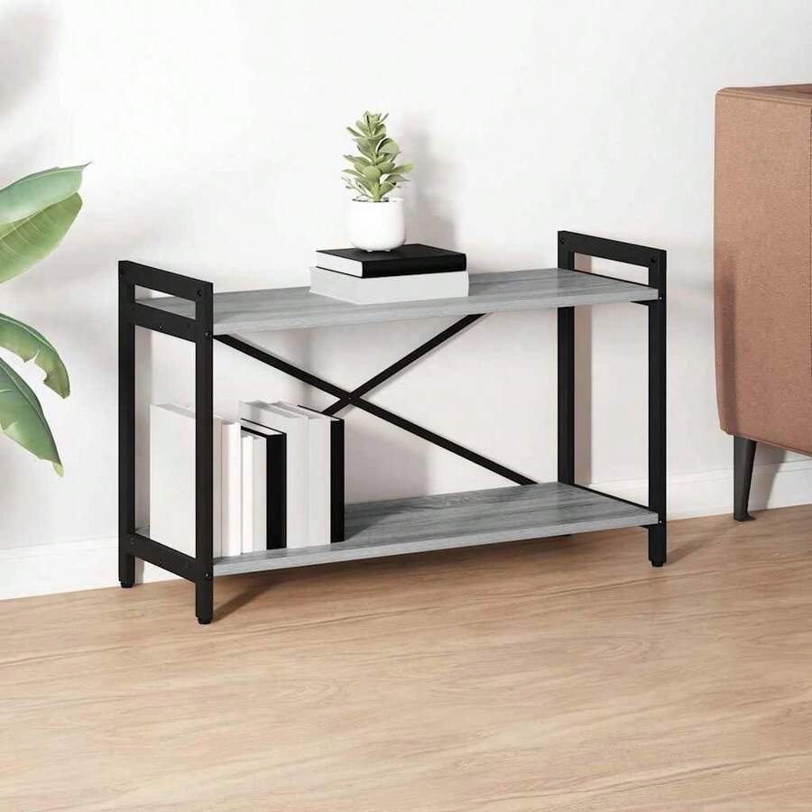 vidaXL Étagère Sonoma gris 40 x 30 x 85 cm Madera de ingeniería - Gris - Ver 1
