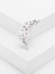 水钻梅花胸针 - 奢华植物胸针，男女皆宜，休闲派对珠宝配饰/朋友礼物徽章装饰 - 梅花 - 查看 2