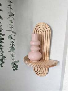 1pc/2pcs Bohemian Style Wooden Wall Frame, Rainbow Arch Wooden Floating Shelves, Multi-Functional Storage Rack, Easy To Install, Suitable For Seasonal Home Decor, Medieval Modern Rainbow Decor, Perfect Gift For Friends During Back To School, Valentine's Day And Ramadan - Applicable For Bedroom, Living Room, Hallway, Nursery, Kitchen, Office, Farmhouse, Etc. - Multicolor - View 15