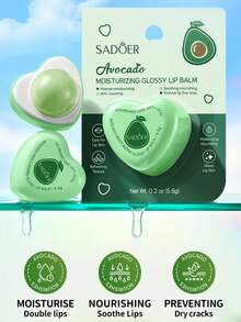 草莓/桃子/橙子/牛油果保湿润唇膏，滋润滋养，防止唇部干裂，淡化唇纹，唇彩 - 多種口味 - 查看 13