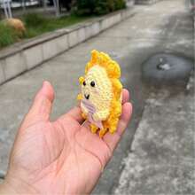 1个太阳笑脸钩针挂件，充满阳光气息，可爱有趣，酷炫的桌面摆件，男女皆宜（1个，圆形），可作为生日礼物送给朋友或家人。办公室小礼物。 - 彩色 - 查看 5