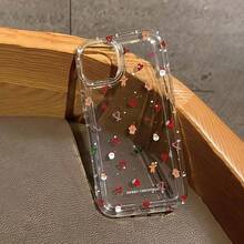 Christmas Tree Santa Claus Pattern Phone Case, Compatible With Apple  Models, Transparent Shockproof Design, Full Coverage Protection - Clear - View 5