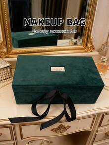 Gucci Caixa de Armazenamento de Jóias/Cosméticos/Jóias de Veludo Verde Estilo Vintage de Grande Capacidade, Ideal para Guardar Jóias como Presente para Amigos ou Familiares, e uma Escolha Perfeita para Presentes de Feriados e Aniversário - Verde - Visão 7