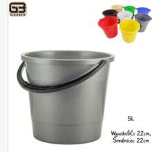 Plastic Bucket, Large Capacity Handheld Bucket For Household Use - Multicolor - View 3
