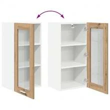 vidaXL Armario suspendido con almacenamiento Chêne artesanal 40 x 31 x 80 cm - Marrón - Ver 11
